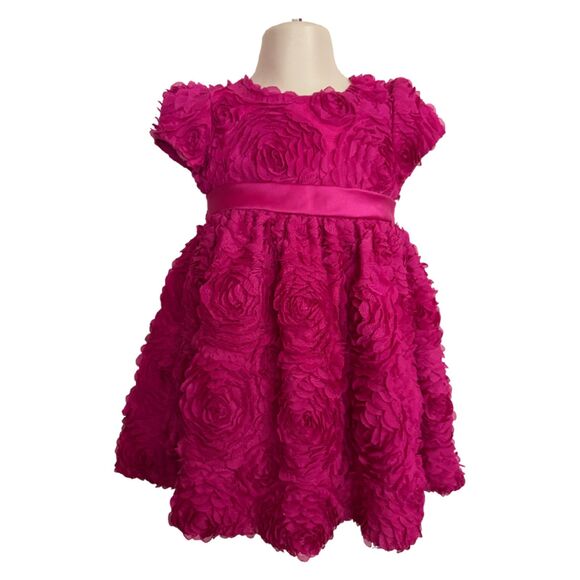 Pippa & Julie Rose Petal Mauve Dress Size 24 Months - Picture 1 of 6